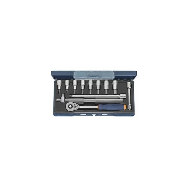 Garant 12 Pc 1/2 inch Drive Socket Set, 6 pt, 4 mm to 17 mm 637702 6 - main